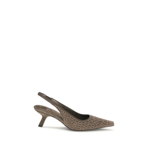 Brunello Cucinelli City Slingback Heels